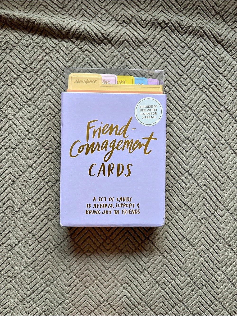 Friend-agement Cards 50-Card Friendship Game in Purple NWT